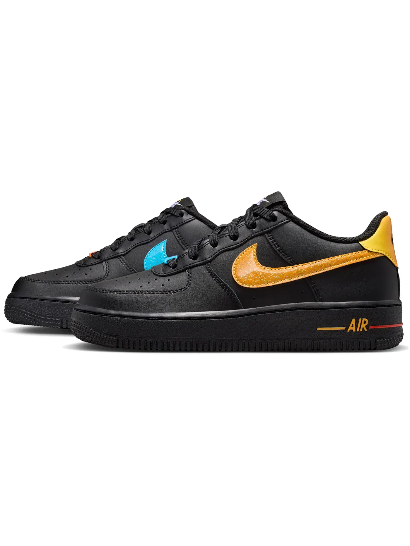 Детские кроссовки Lifestyle Nike Air Force 1 Low — изображение 2 из 2, черный/оранжевый/красный