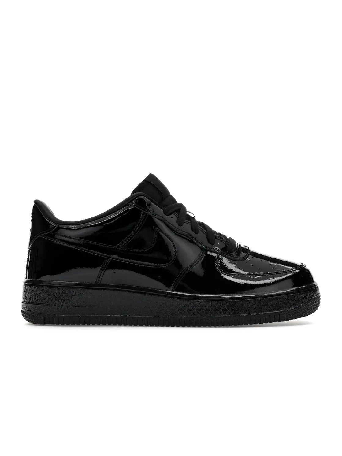 Детские кроссовки для мальчиков с кожаным верхом Nike Air Force 1 Low — изображение 1 из 4, черный/черный/черный