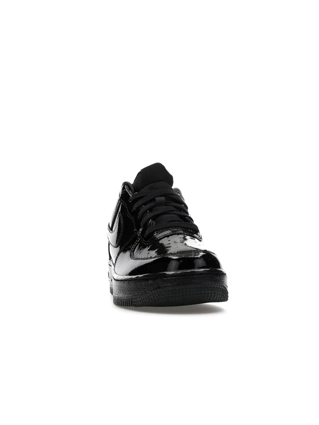 Детские кроссовки для мальчиков с кожаным верхом Nike Air Force 1 Low — изображение 2 из 4, черный/черный/черный