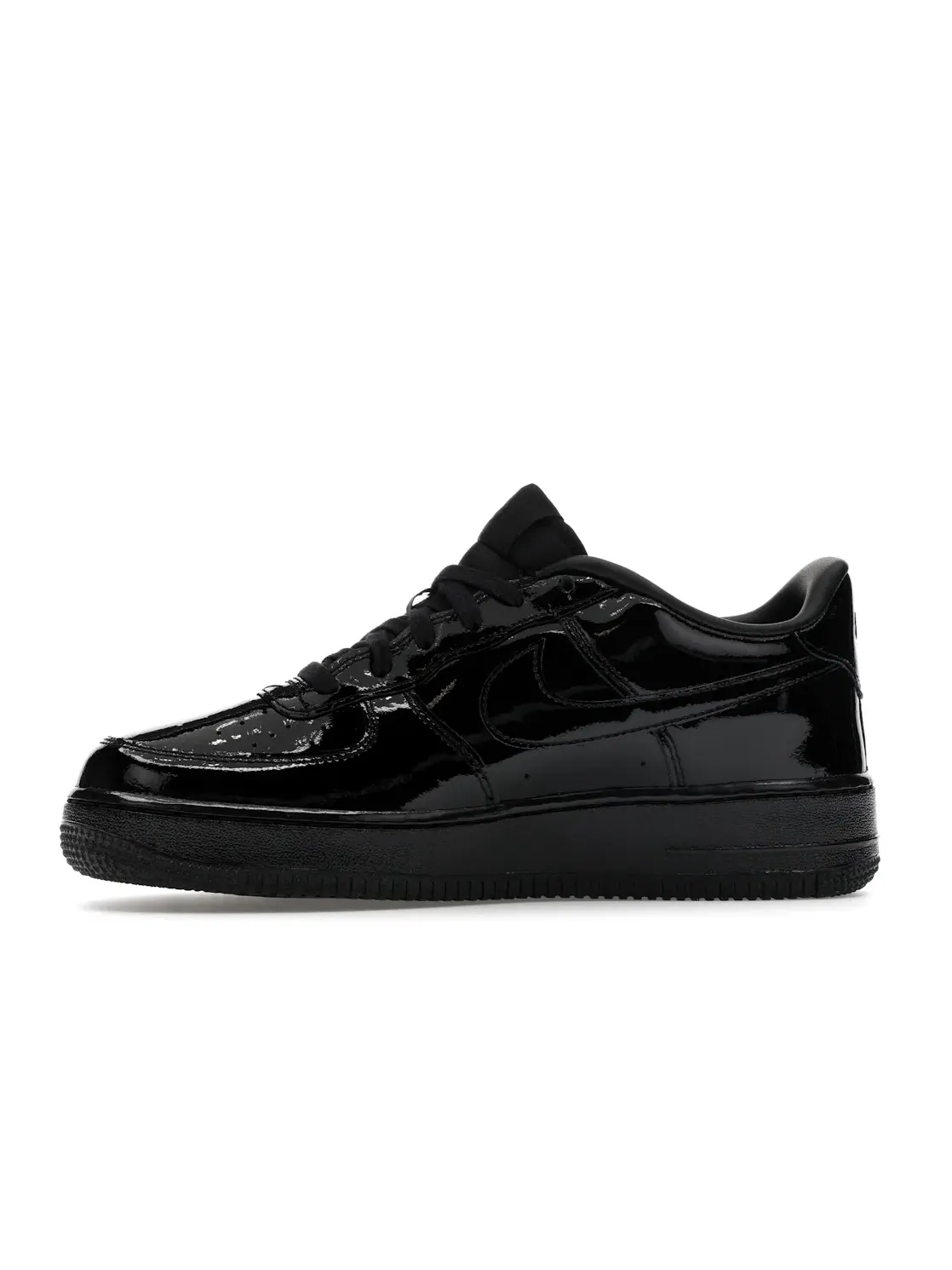 Детские кроссовки для мальчиков с кожаным верхом Nike Air Force 1 Low — изображение 3 из 4, черный/черный/черный