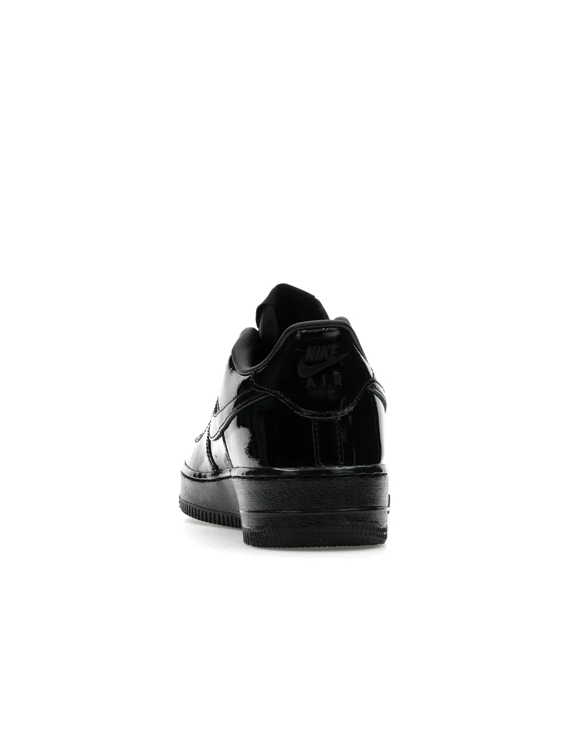 Детские кроссовки для мальчиков с кожаным верхом Nike Air Force 1 Low — изображение 4 из 4, черный/черный/черный