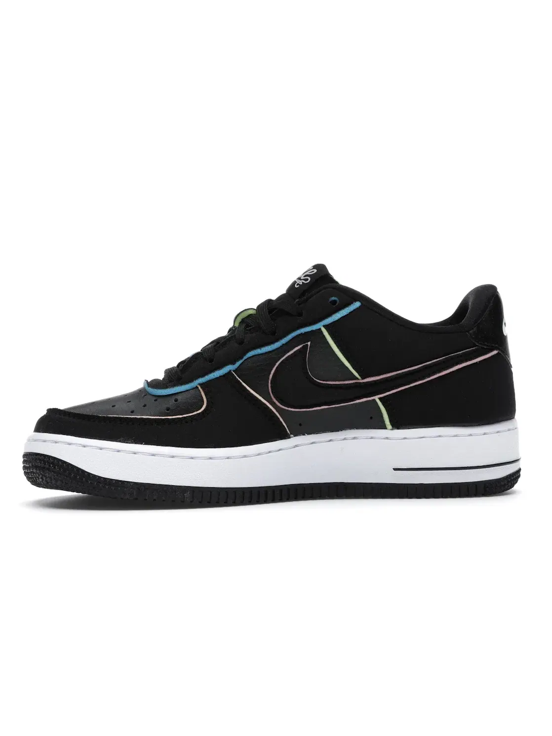 Детские кроссовки Lifestyle Nike Air Force 1 Low — изображение 3 из 4, черный/розовый--черный