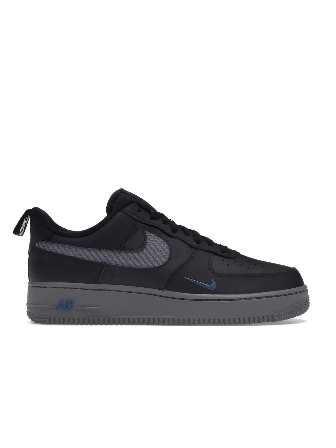 Мужские кроссовки Lifestyle с углеродным волокном Nike Air Force 1 Low — изображение 1 из 4, черный/черный//серый