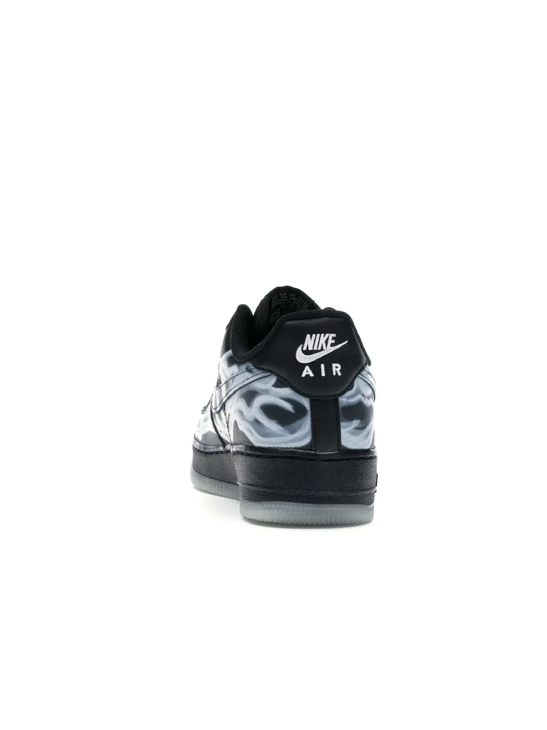 Мужские кроссовки с принтом скелета Nike Air Force 1 Low Nike — изображение 4 из 4, черный/черный-черный