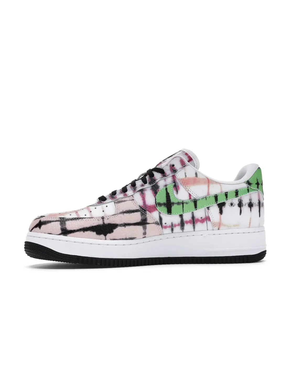 Женские кроссовки Lifestyle с принтом тай-дай Nike Air Force 1 Low — изображение 3 из 4, белый/зеленый--черный