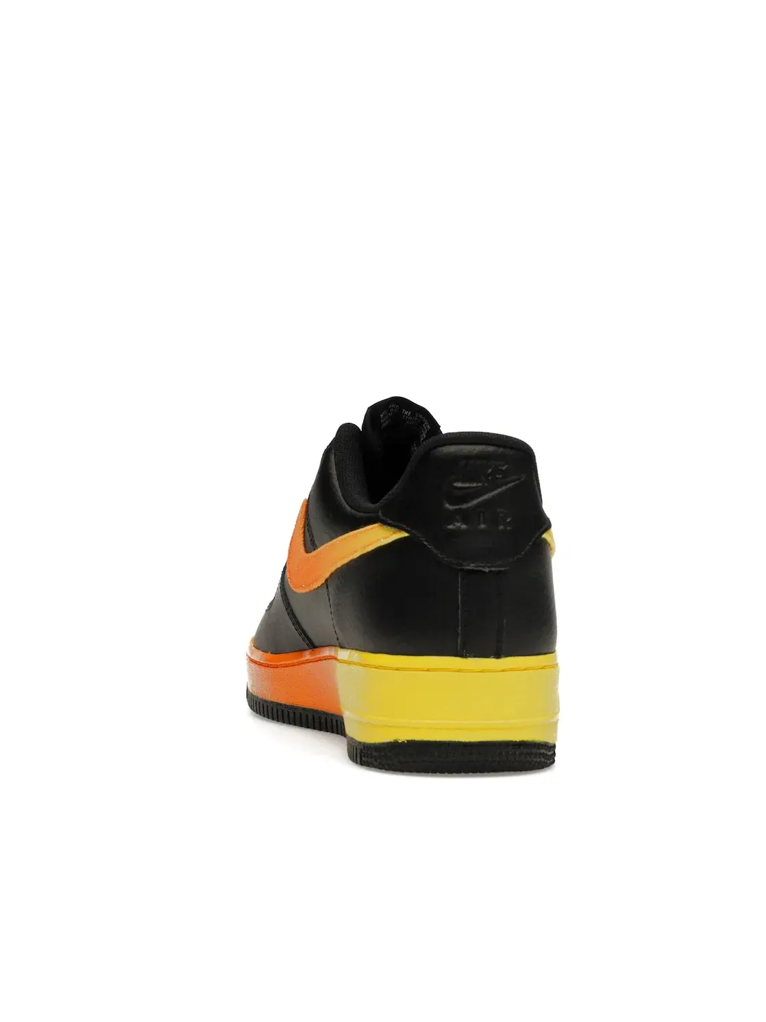 Мужские кроссовки с яркой подошвой Nike Air Force 1 Low — изображение 4 из 4, черный/желтый-оранжевый