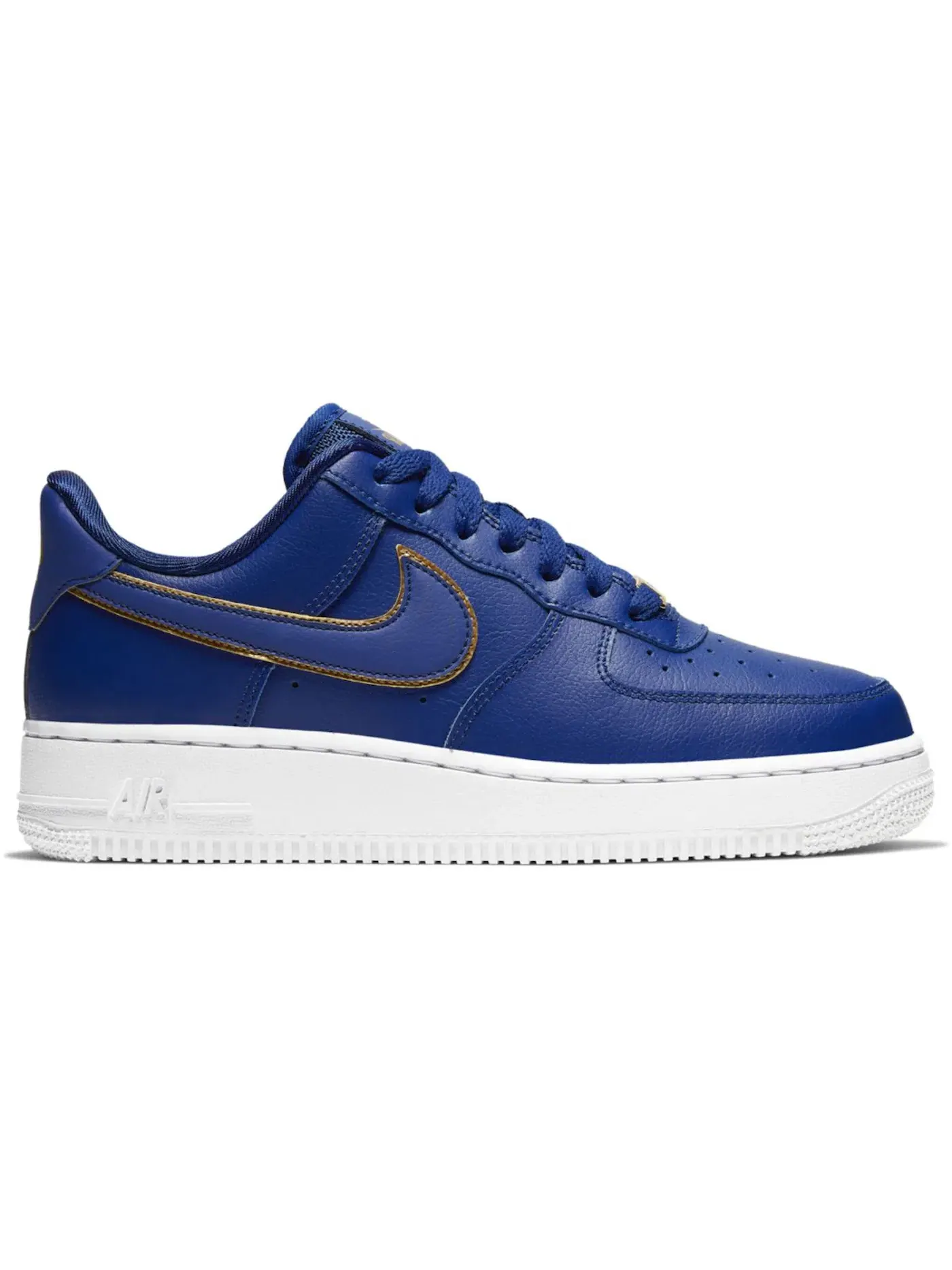 Женские кроссовки с принтом Nike Air Force 1 Low — изображение 1 из 1, синий/синий/золотистый
