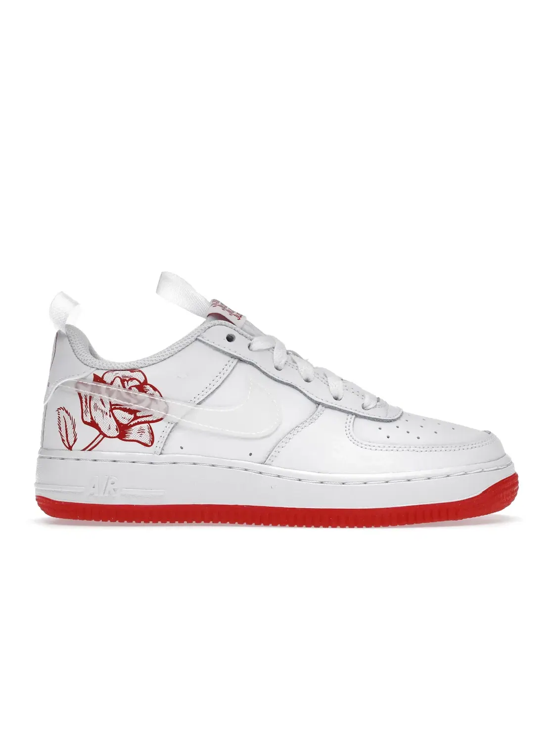 Детские кроссовки Lifestyle Nike Air Force 1 Low — изображение 1 из 4, белый/белый/красный