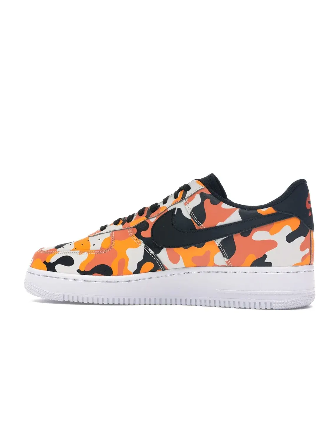 Мужские кроссовки с камуфляжным принтом Nike Air Force 1 Low Nike — изображение 4 из 4, оранжевый/черный