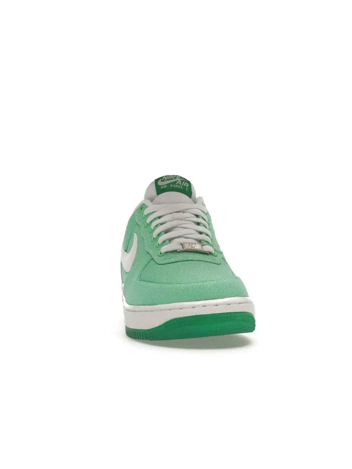 Женские кроссовки с текстильным верхом Nike Air Force 1 Low Canvas — изображение 2 из 4, белый-зеленый