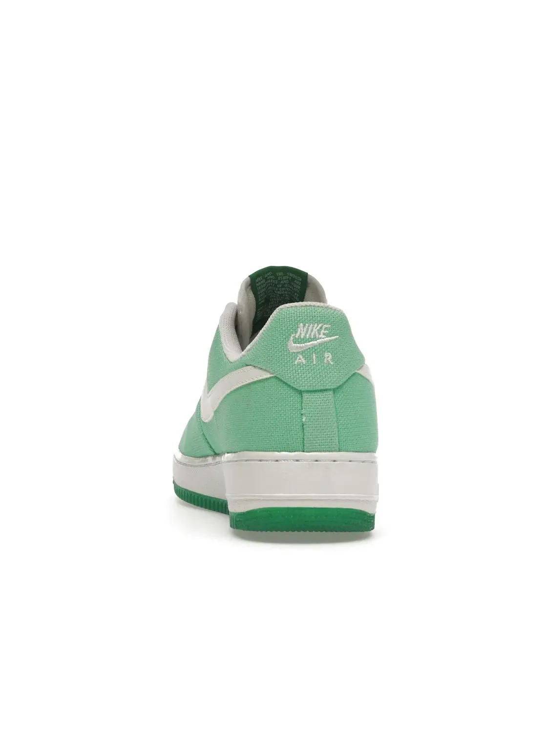 Женские кроссовки с текстильным верхом Nike Air Force 1 Low Canvas — изображение 4 из 4, белый-зеленый