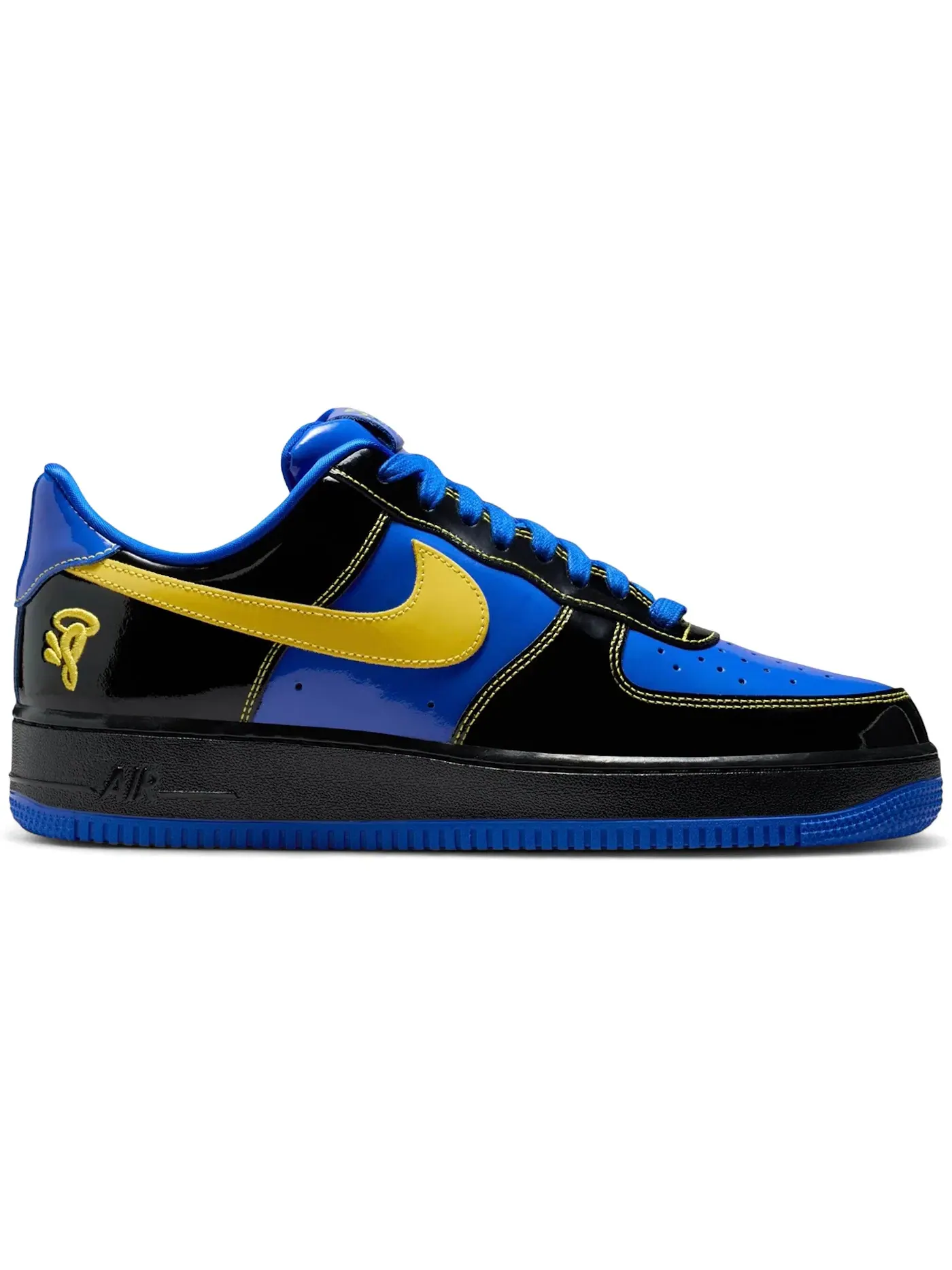Мужские кроссовки Lifestyle Nike Air Force 1 Low — изображение 1 из 1, черный/желтый/синий