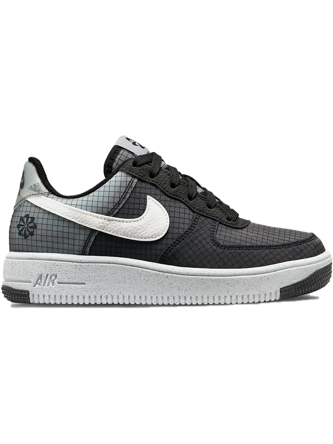 Детские кроссовки повседневные Nike Air Force 1 Low Crater Nike — изображение 1 из 1, черный/серый/белый