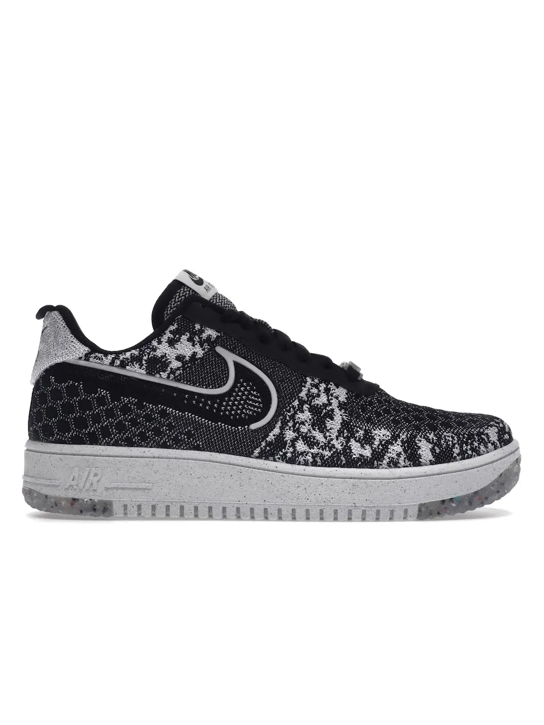 Мужские кроссовки с принтом Nike Air Force 1 Low Crater Flyknit Nike — изображение 1 из 4, черный/белый/белый