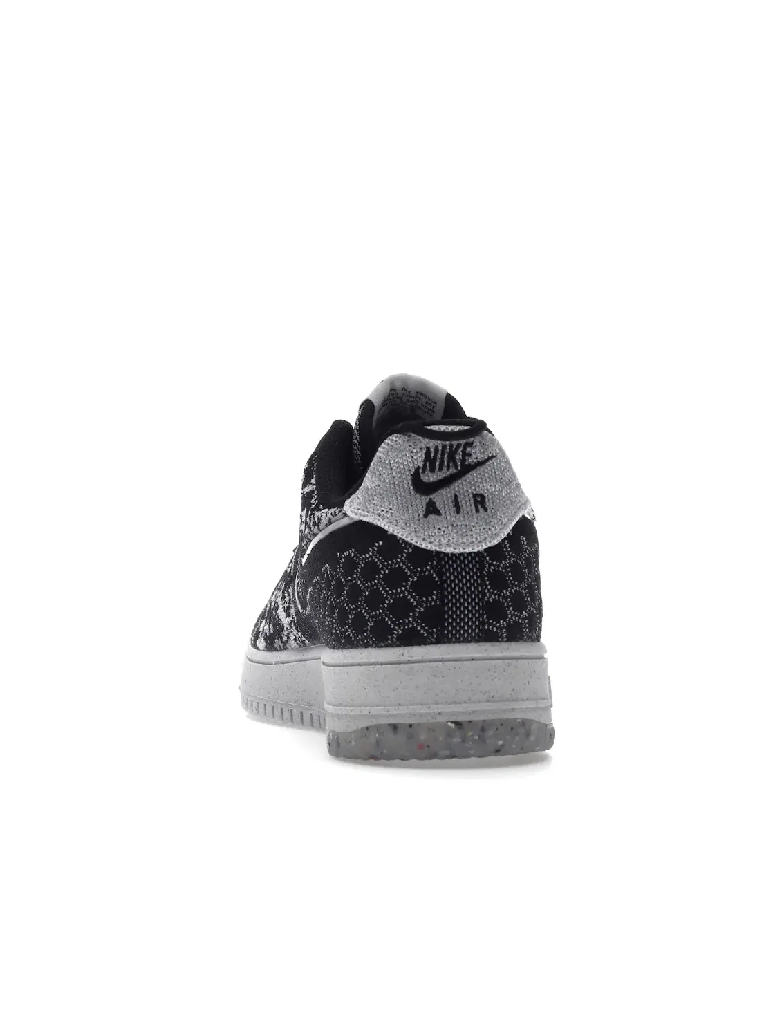 Мужские кроссовки с принтом Nike Air Force 1 Low Crater Flyknit Nike — изображение 4 из 4, черный/белый/белый