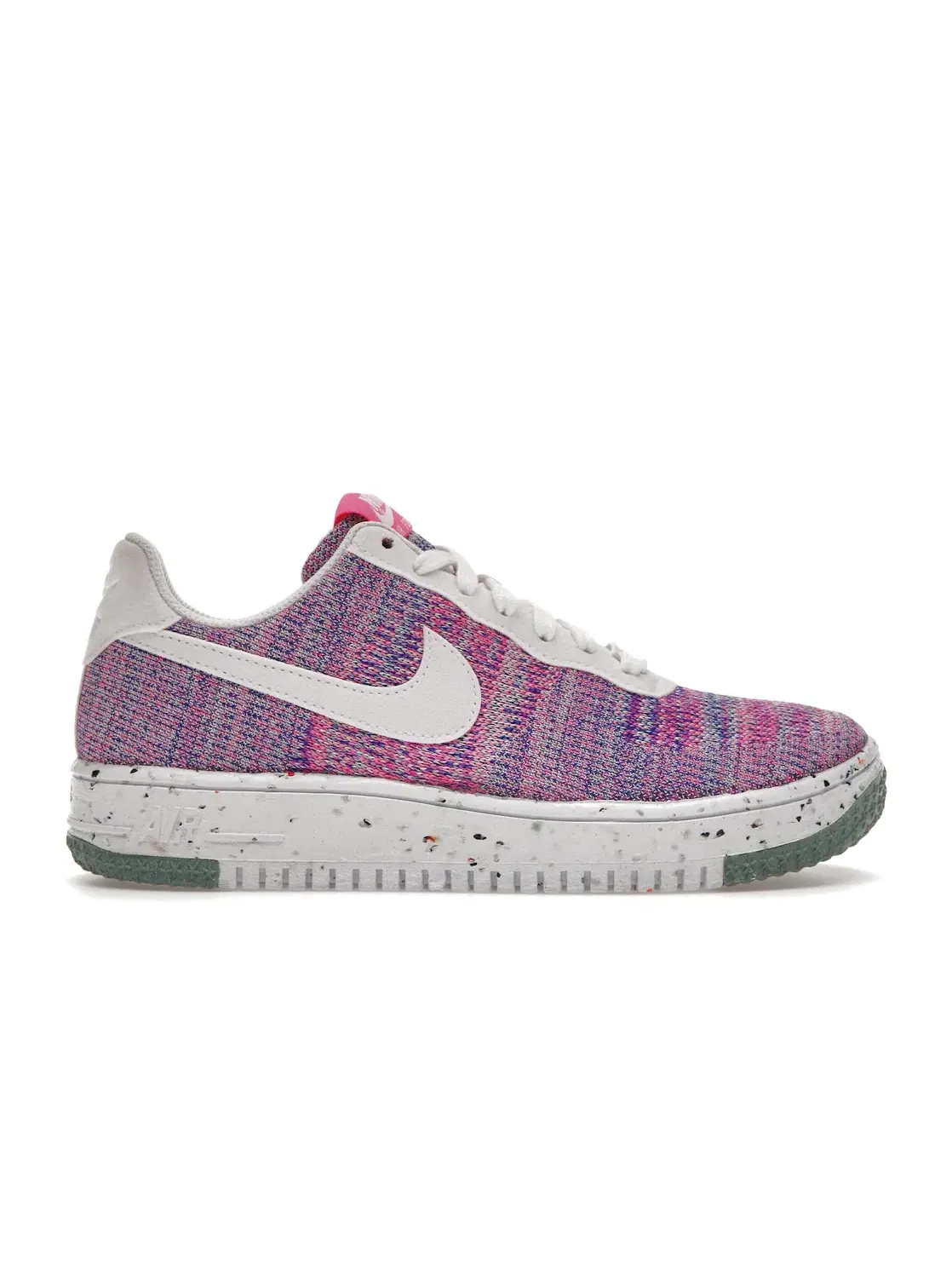 Женские кроссовки Lifestyle Nike Air Force 1 Low Crater Flyknit — изображение 1 из 4, розовый/зеленый/белый