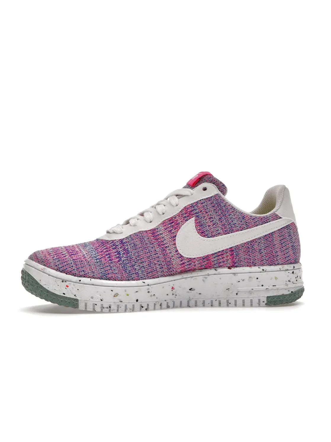 Женские кроссовки Lifestyle Nike Air Force 1 Low Crater Flyknit — изображение 3 из 4, розовый/зеленый/белый