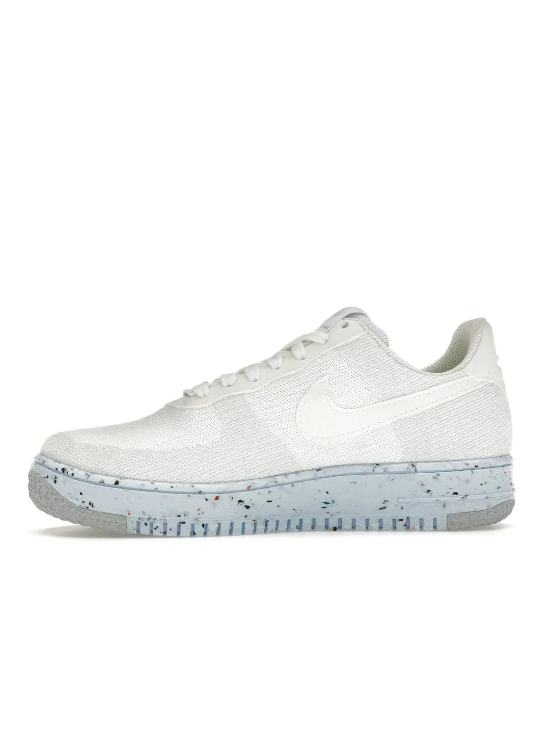 Женские кроссовки с верхом Flyknit Nike Air Force 1 Low Crater Flyknit Nike — изображение 3 из 4, белый/платиновый-белый