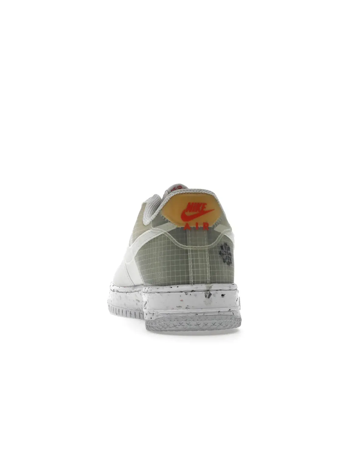 Мужские кроссовки с длинным рукавом Nike Air Force 1 Low Crater Nike — изображение 4 из 4, белый/оранжевый/белый