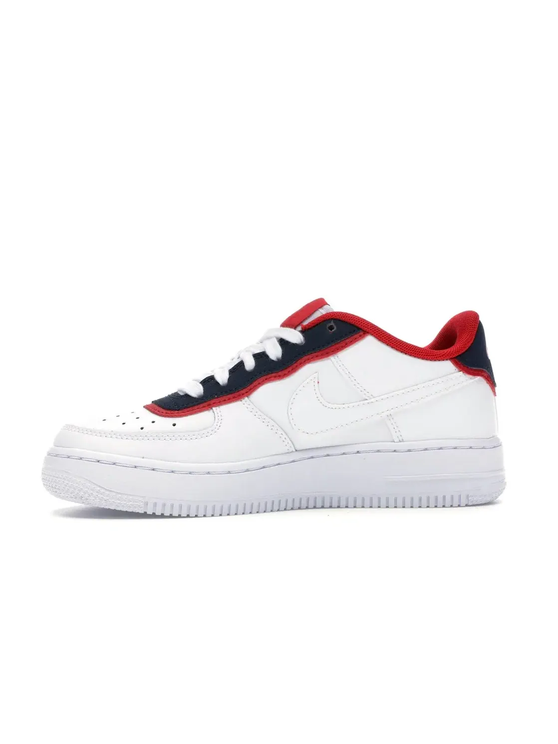 Детские кроссовки Nike Air Force 1 Low — изображение 3 из 4, белый/-красный-белый