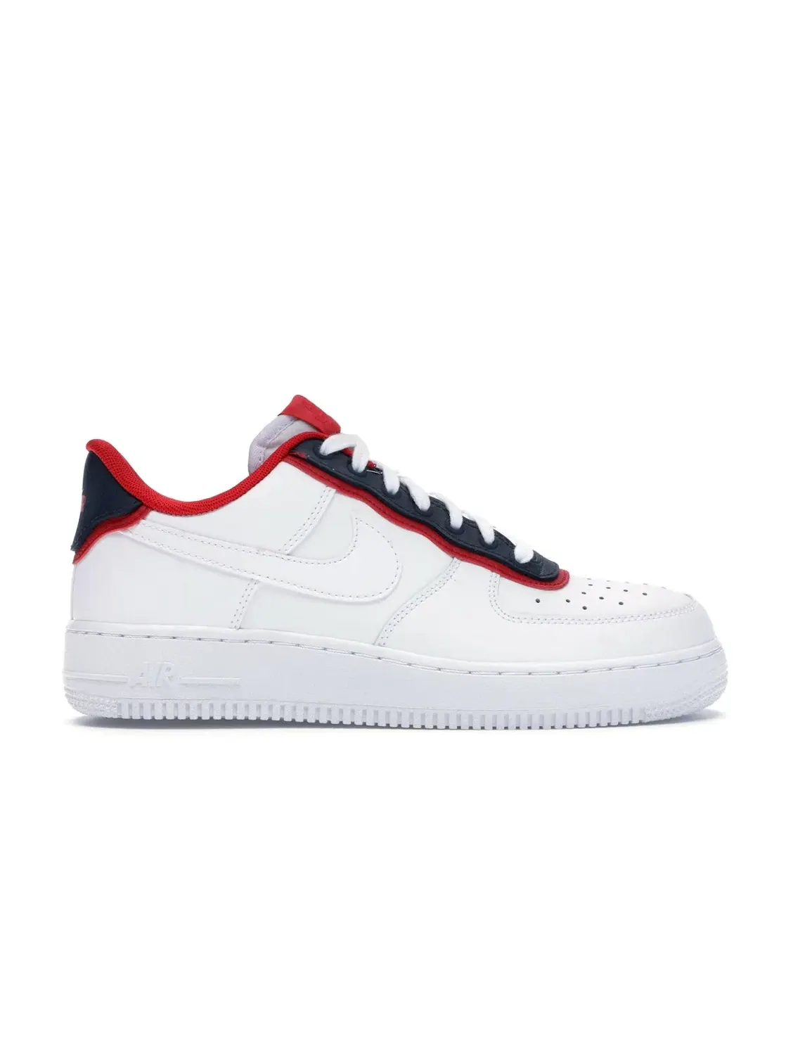 Мужские кроссовки с двуслойным дизайном Nike Air Force 1 Low Nike — изображение 1 из 4, белый/-красный-белый