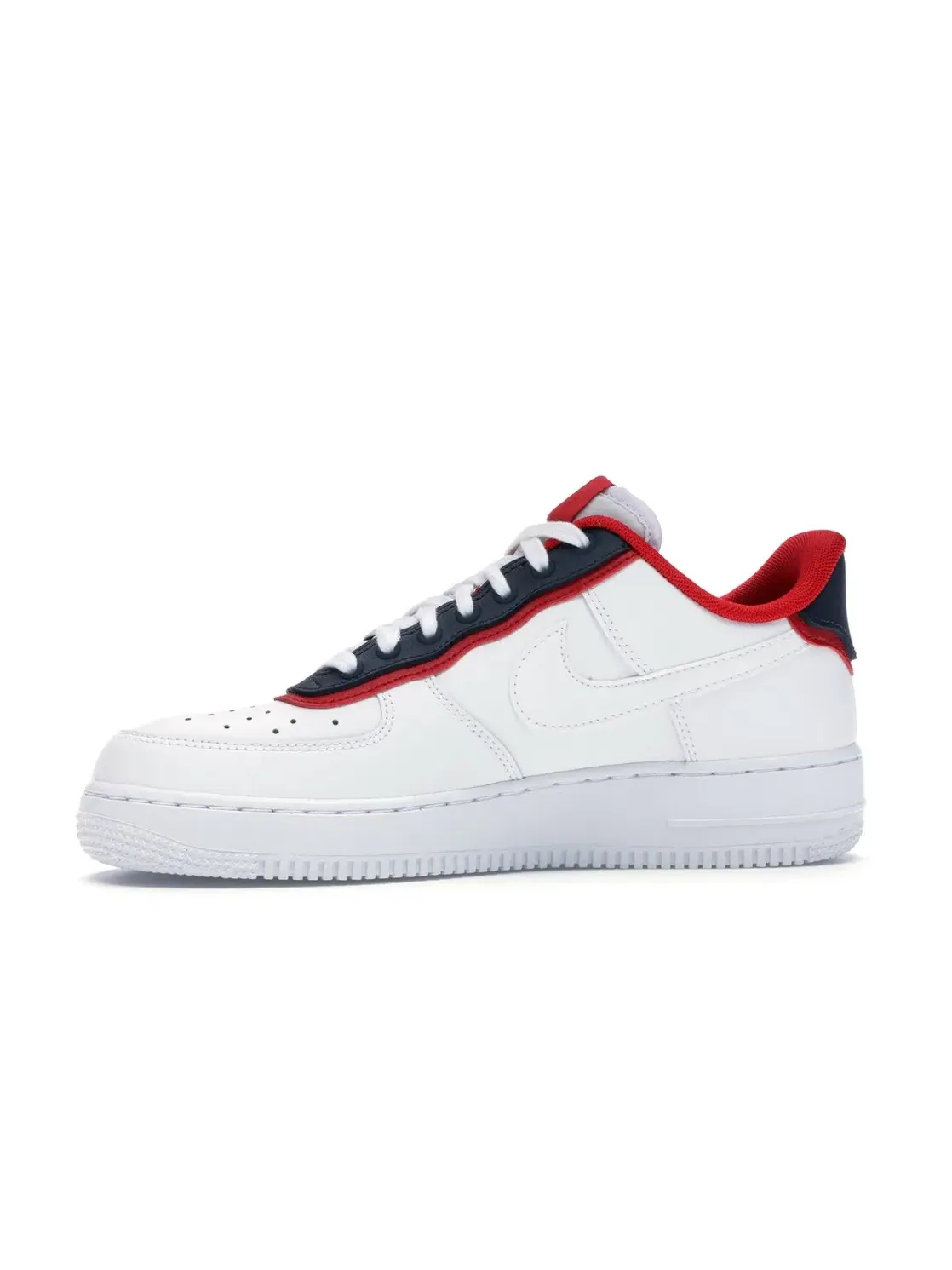 Мужские кроссовки с двуслойным дизайном Nike Air Force 1 Low Nike — изображение 3 из 4, белый/-красный-белый