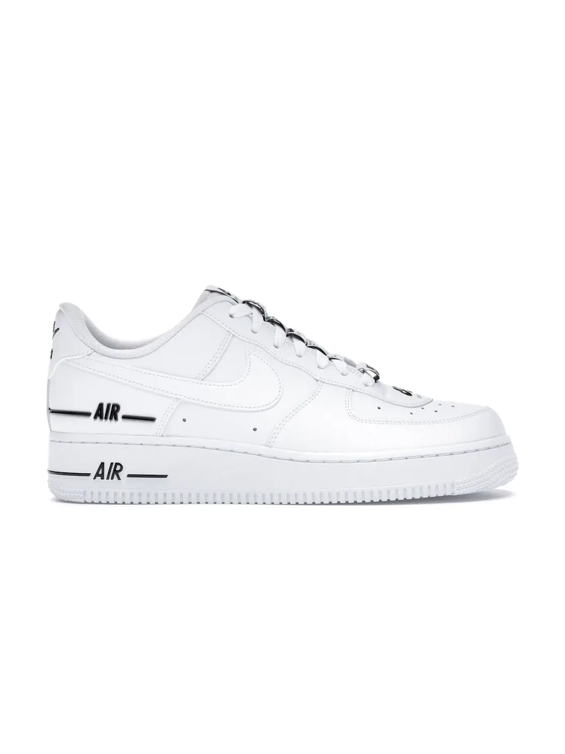 Мужские кроссовки с кожаным верхом Nike Air Force 1 Low — изображение 1 из 4, белый/белый-черный