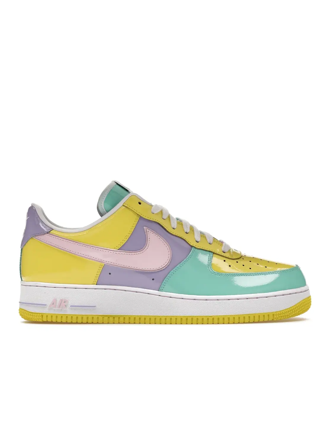 Мужские кроссовки с многоцветным дизайном Nike Air Force 1 Low — изображение 1 из 4, желтый/розовый///белый