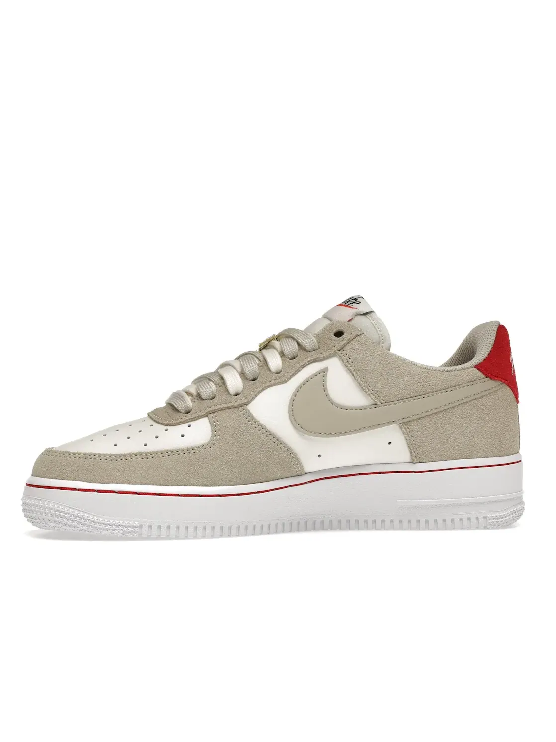 Мужские кроссовки с кожаным верхом Nike Air Force 1 Low First Use — изображение 3 из 4, светлый/черный--красный