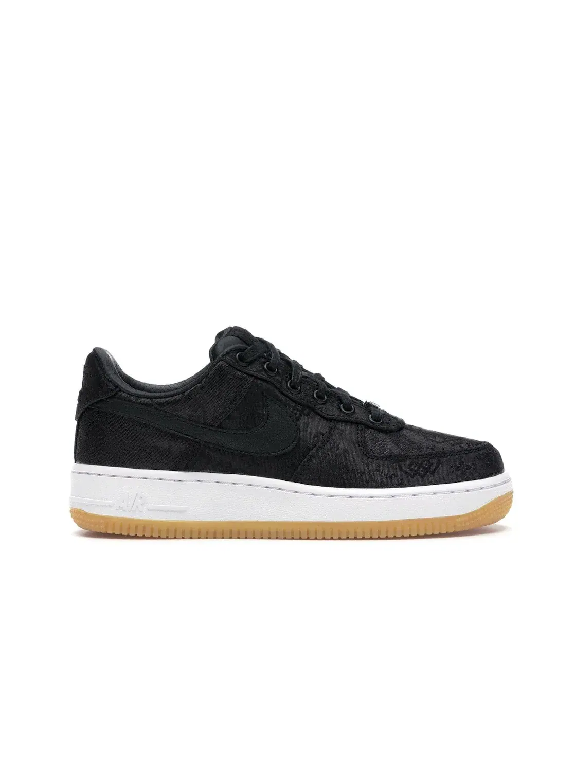 Мужские кроссовки с принтом Nike Air Force 1 Low Fragment x CLOT — изображение 1 из 4, черный/красный-белый