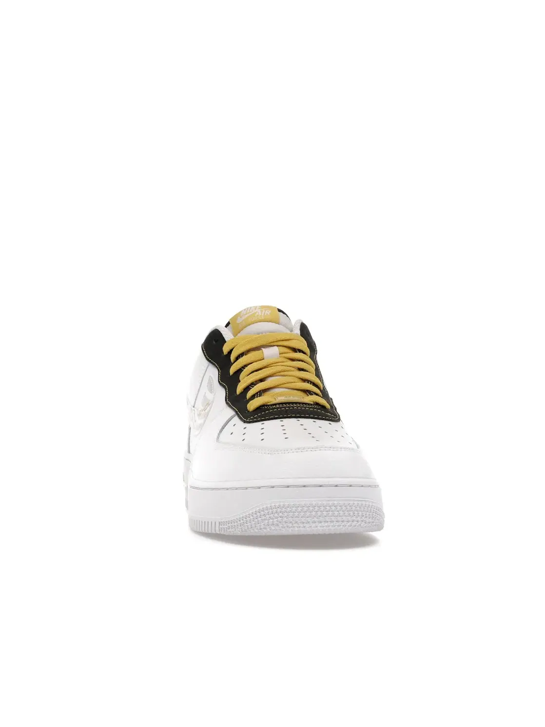 Мужские кроссовки с принтом Nike Air Force 1 Low Gold Link Zebra Nike — изображение 2 из 4, белый/золотистый/черный
