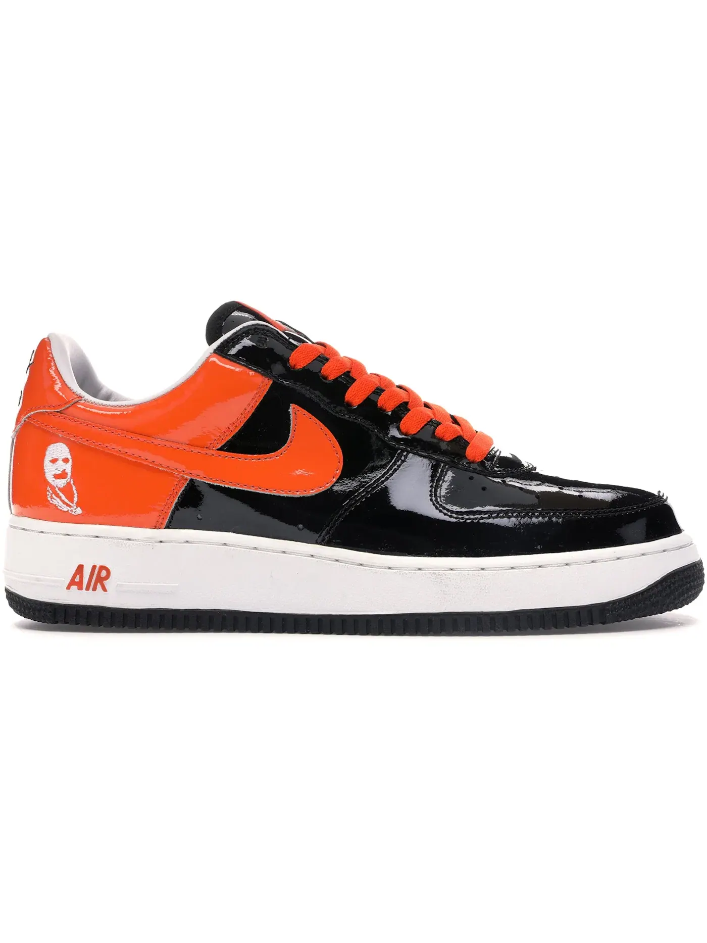 Мужские кроссовки Nike Air Force 1 Low — изображение 1 из 1, черный/оранжевый-белый