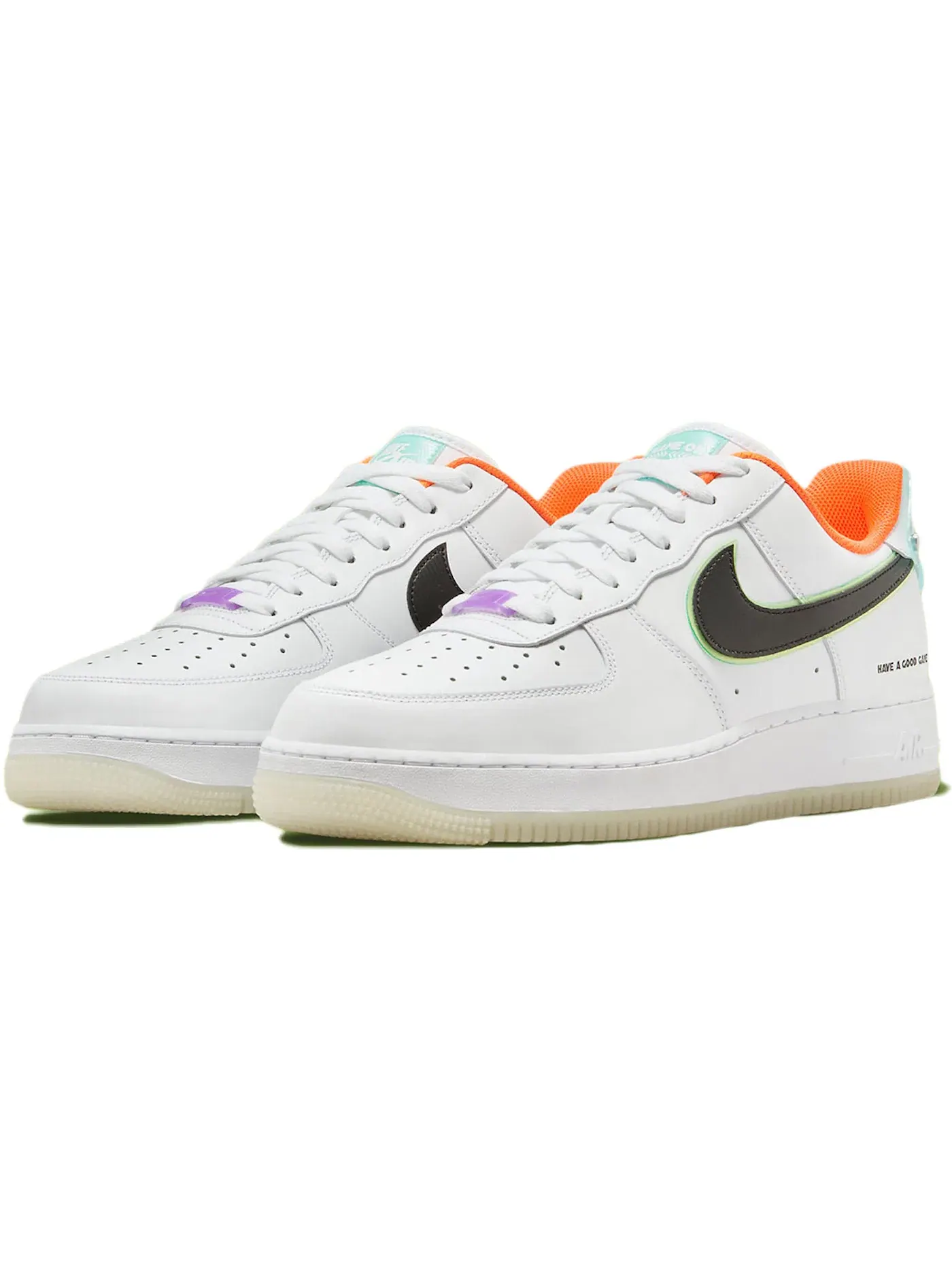 Мужские кроссовки с кожаным верхом Nike Air Force 1 Low — изображение 1 из 1, белый/черный