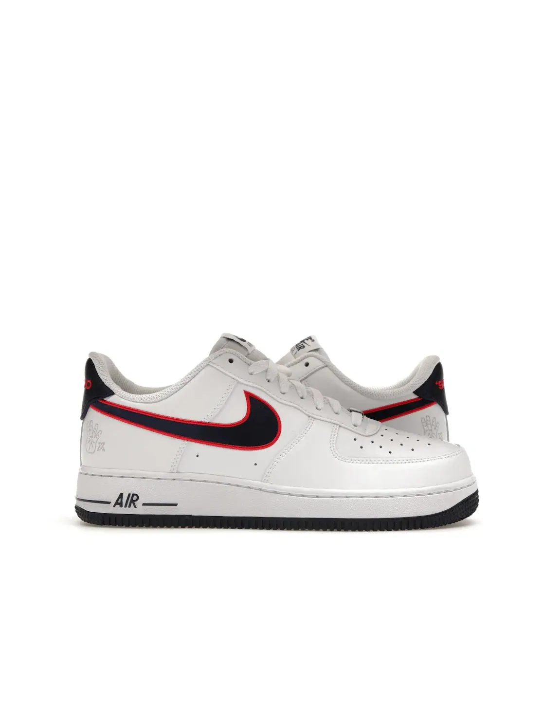 Женские кроссовки Nike Air Force 1 Low — изображение 1 из 4, белый/-красный-серый