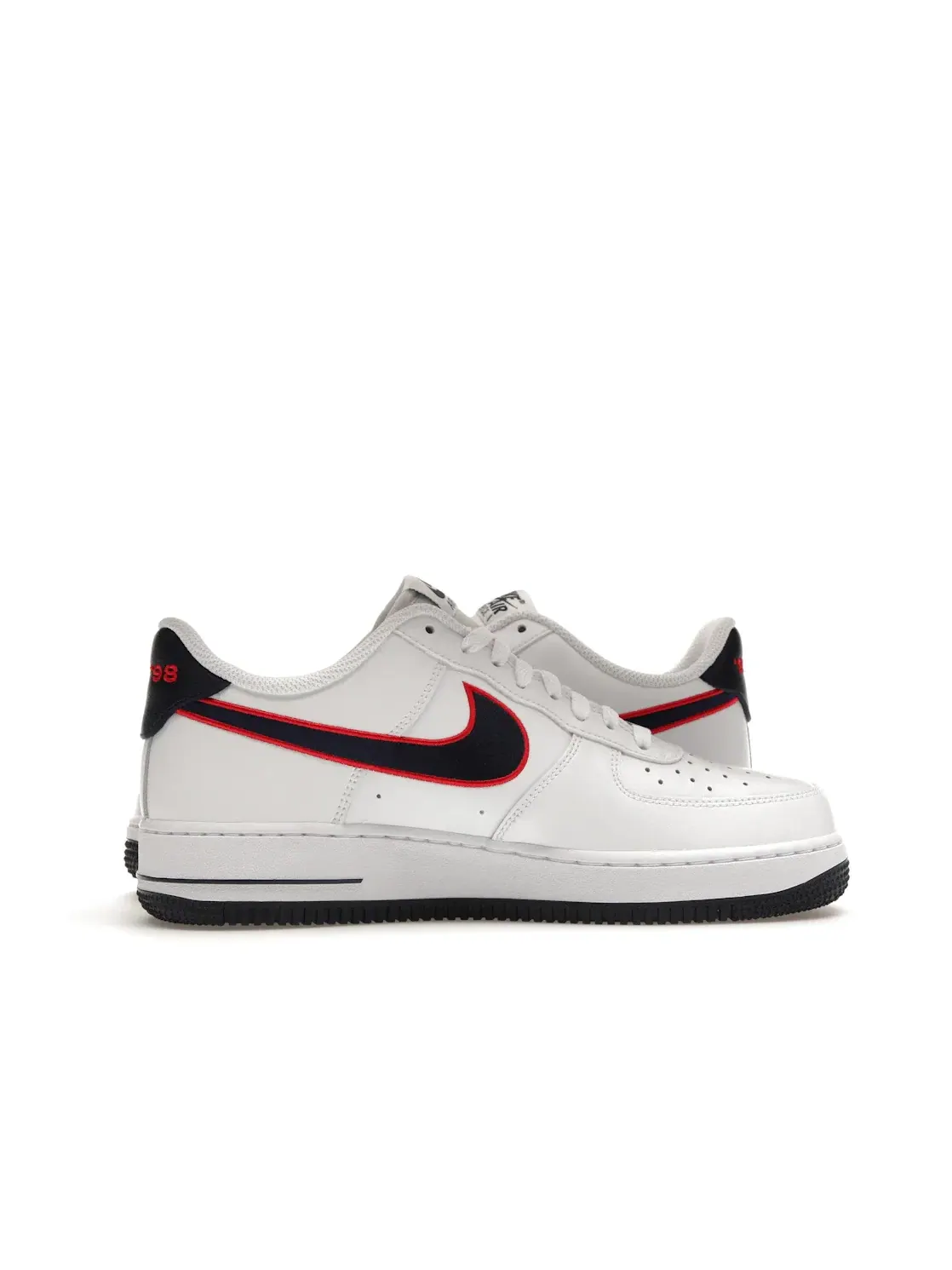 Женские кроссовки Nike Air Force 1 Low — изображение 3 из 4, белый/-красный-серый