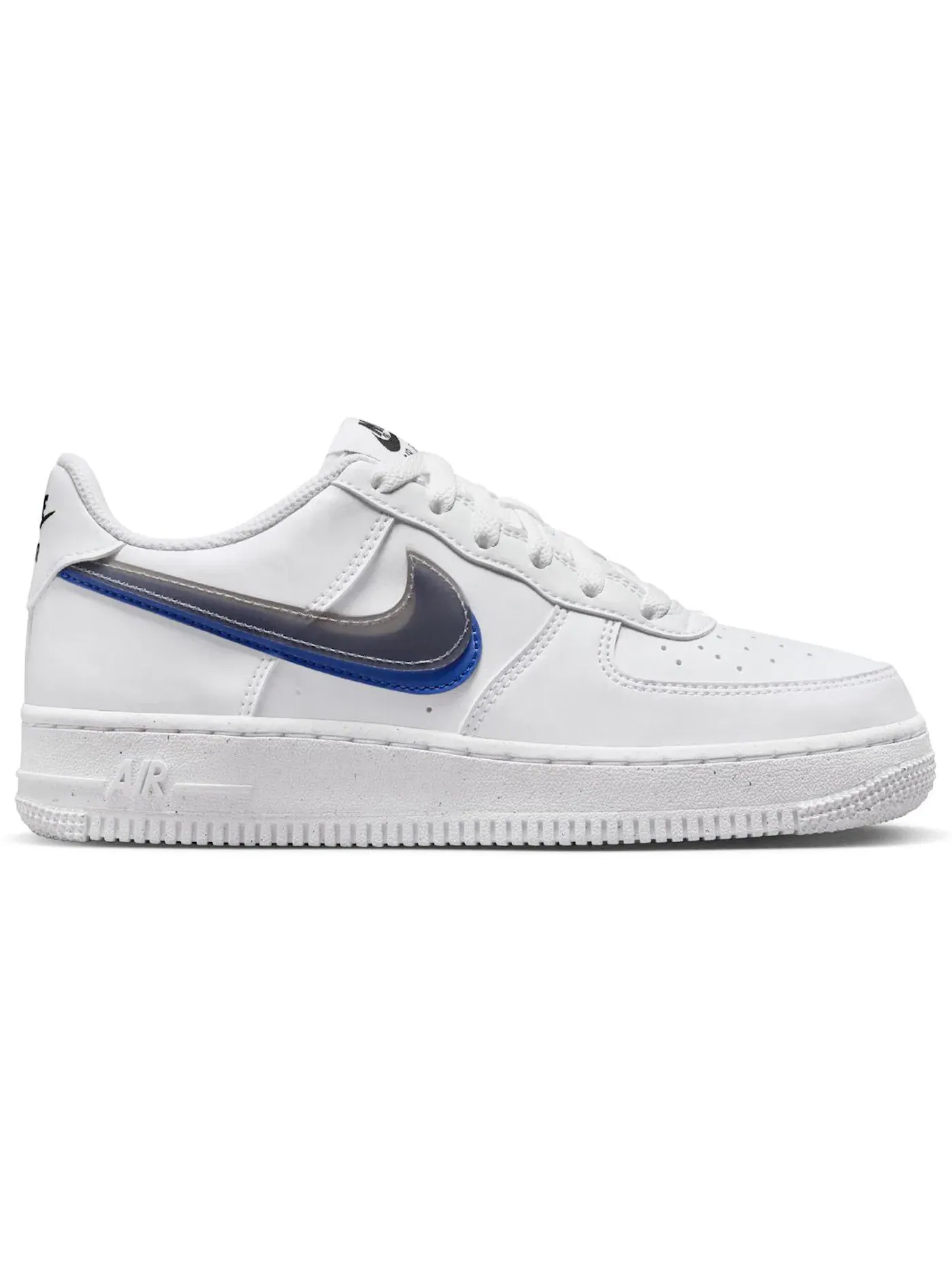 Детские кроссовки Lifestyle с принтом Nike Air Force 1 Low Nike — изображение 1 из 2, белый/черный--белый