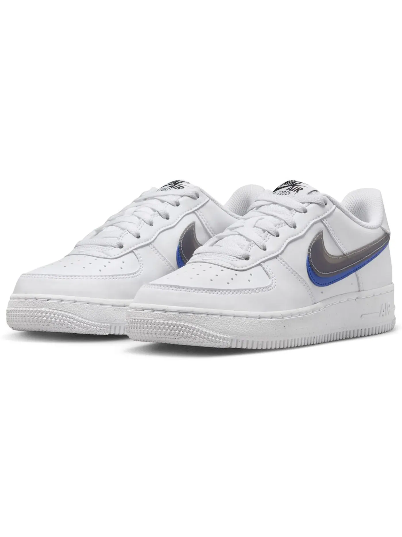 Детские кроссовки Lifestyle с принтом Nike Air Force 1 Low Nike — изображение 2 из 2, белый/черный--белый