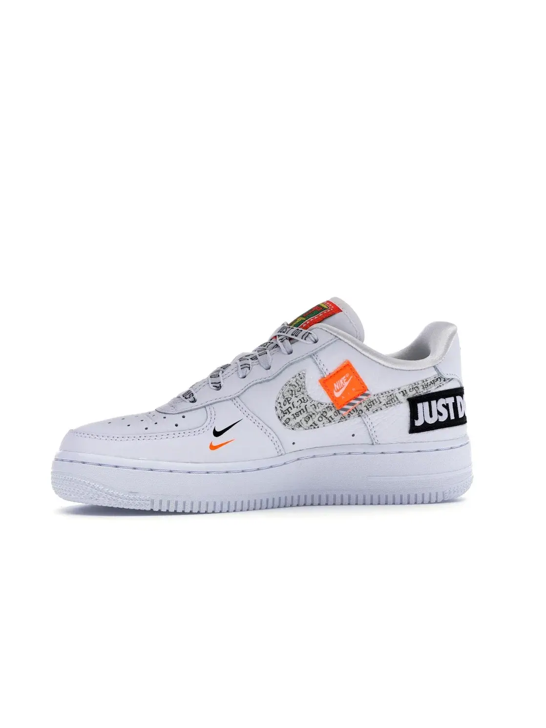Детские кроссовки Lifestyle с принтом Nike Air Force 1 Low Nike — изображение 3 из 4, белый/оранжевый-черный