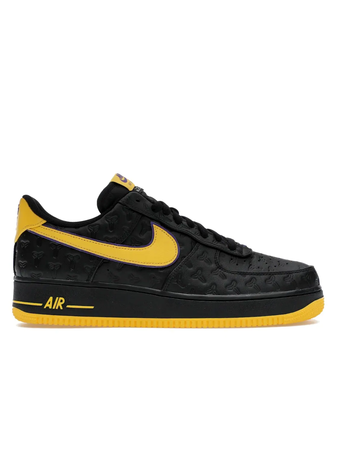 Мужские кроссовки Lifestyle с принтом Nike Air Force 1 Low Nike — изображение 1 из 4, черный//фиолетовый
