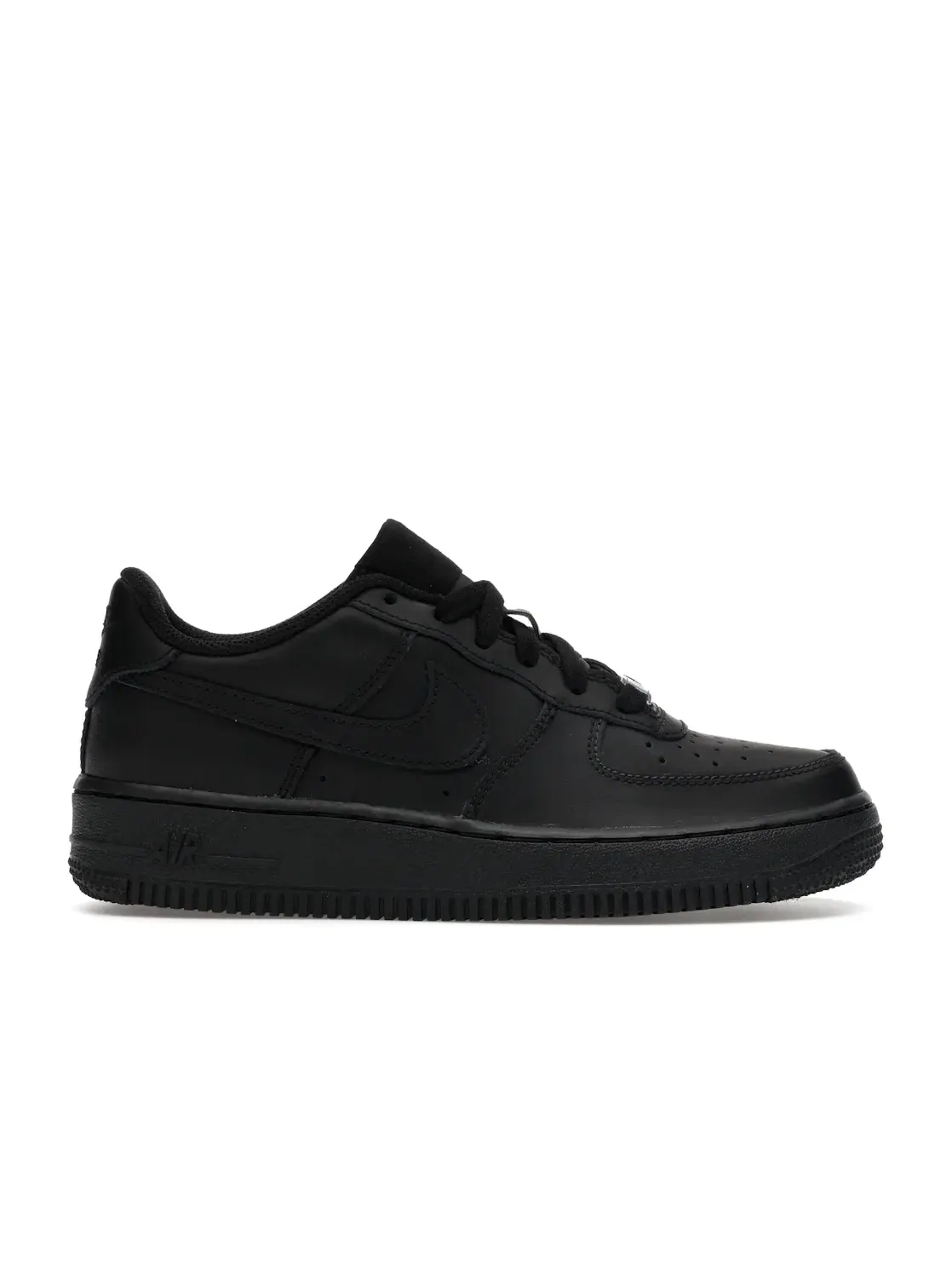 Детские кроссовки на шнуровке с перфорацией Nike Air Force 1 Low LE — изображение 1 из 4, черный/черный