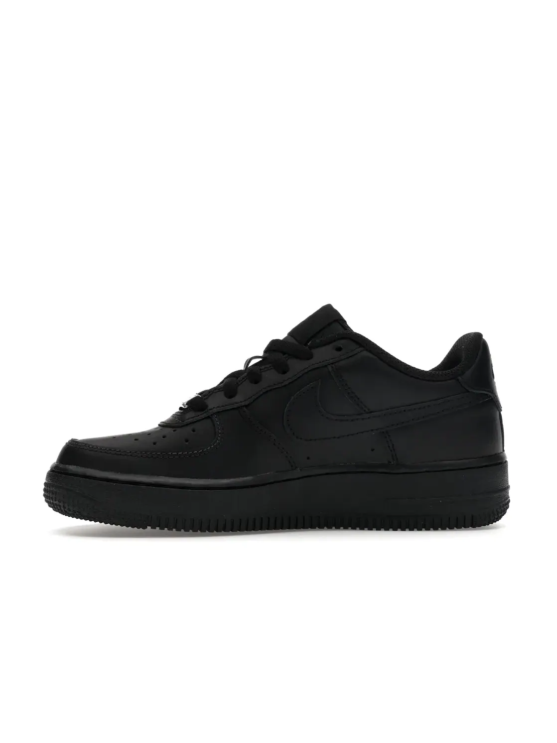 Детские кроссовки на шнуровке с перфорацией Nike Air Force 1 Low LE — изображение 3 из 4, черный/черный