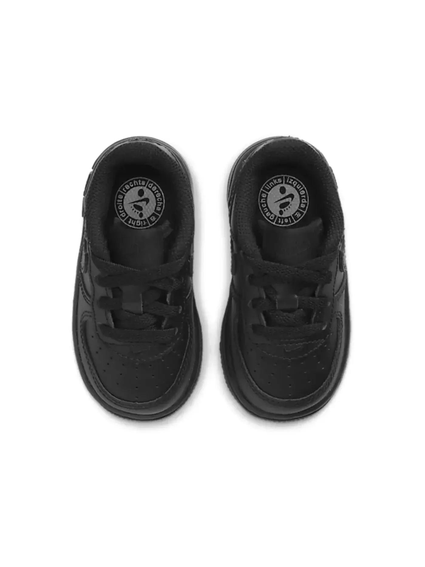 Детские кроссовки Lifestyle Nike Air Force 1 Low LE — изображение 3 из 4, черный/черный