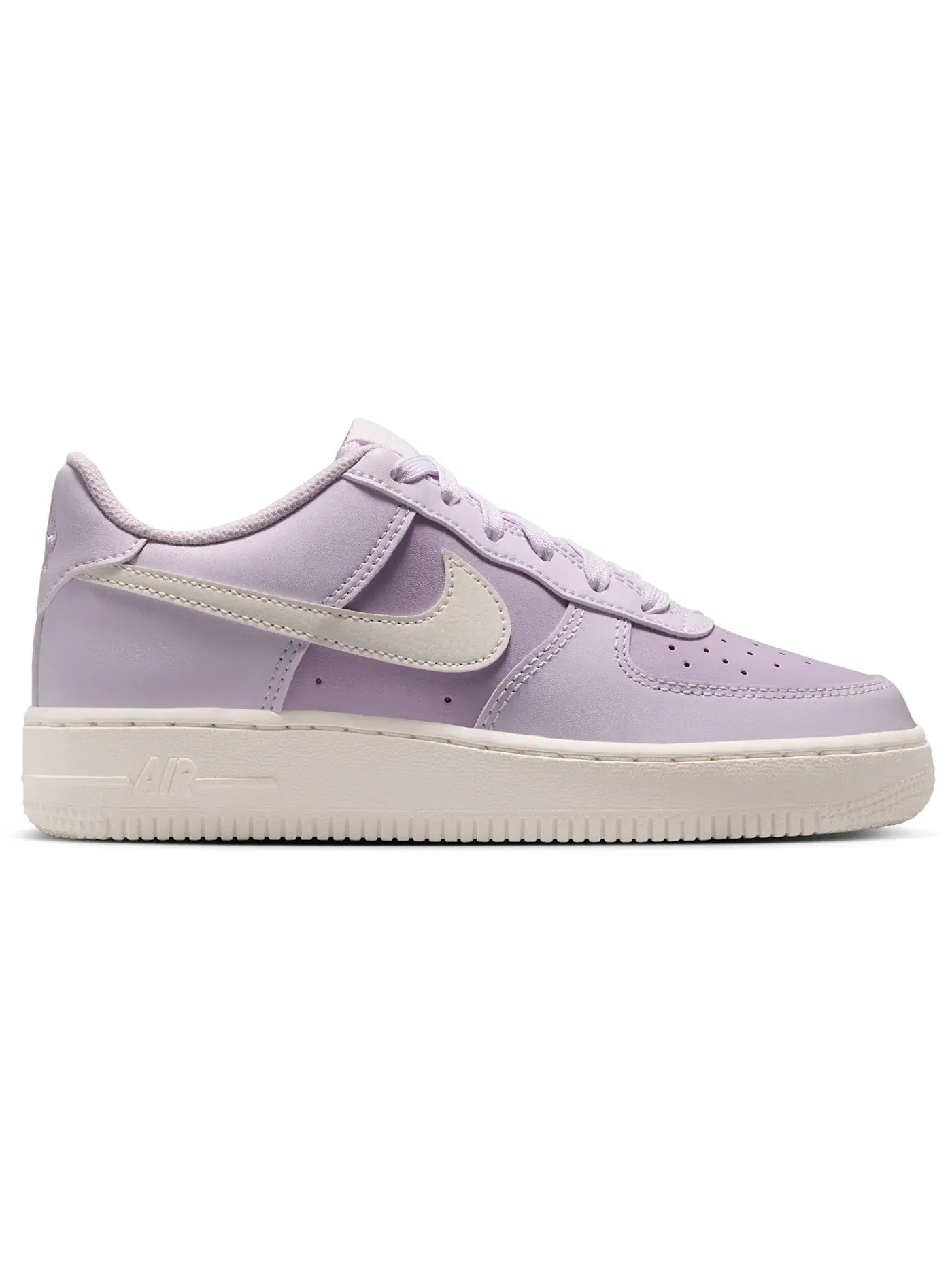 Детские кроссовки Lifestyle с перфорацией Nike Air Force 1 Low — изображение 1 из 1, светлый фиолетовый