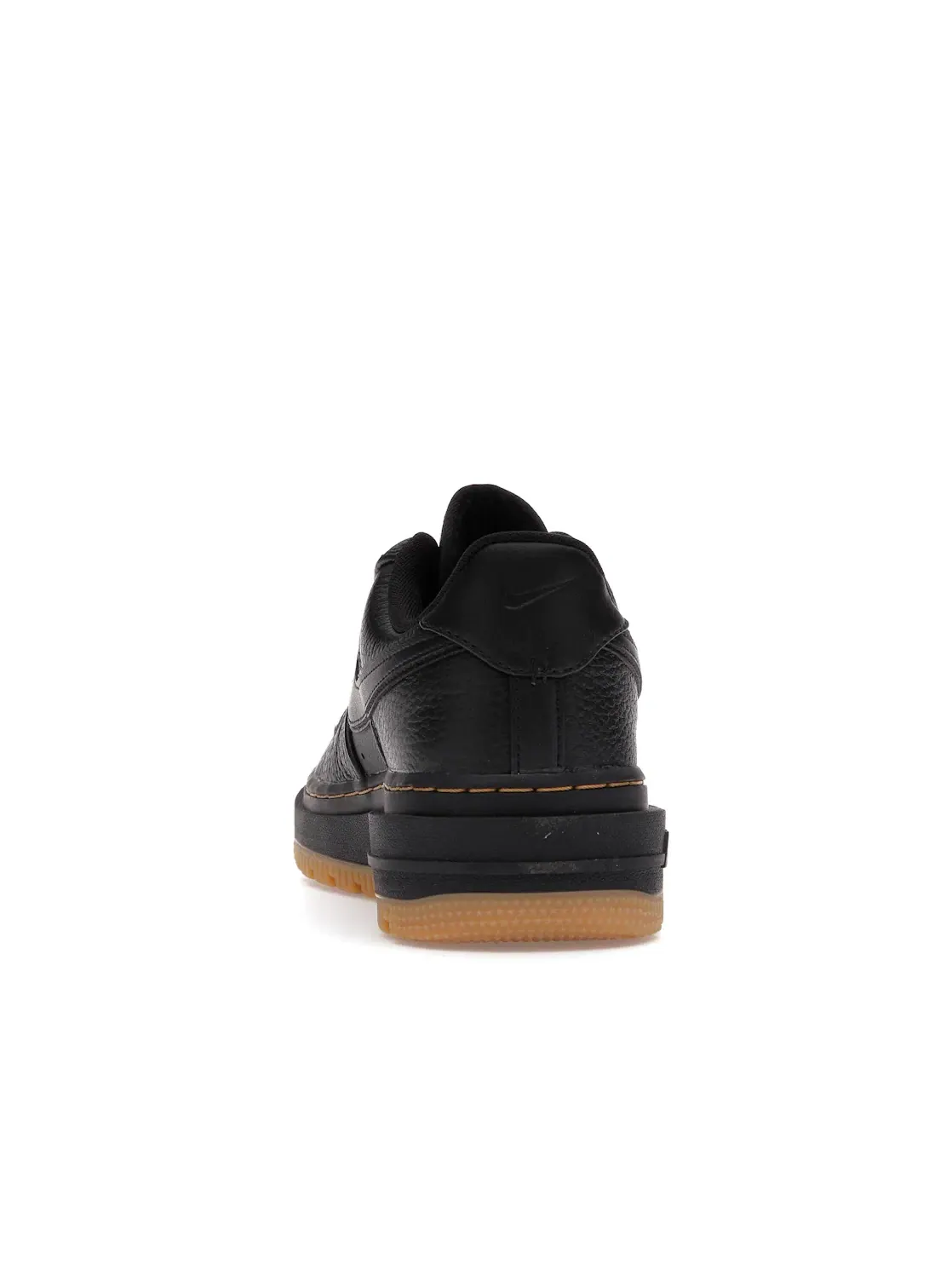 Мужские кроссовки с перфорированным носком Nike Air Force 1 Low Luxe — изображение 4 из 4, черный/черный--желтый