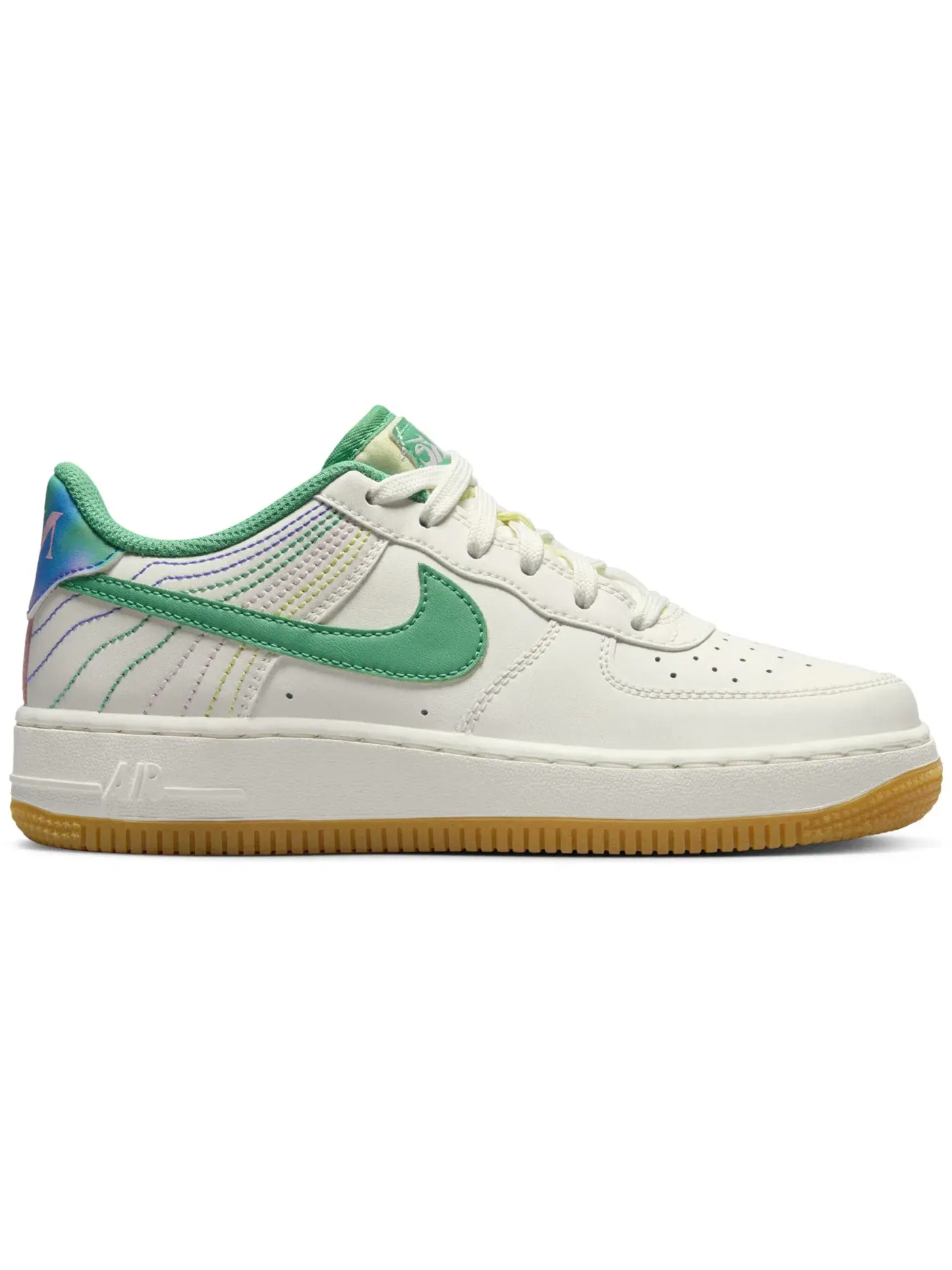 Детские кроссовки Lifestyle Nike Air Force 1 Low LV8 3 — изображение 1 из 3, зеленый розовый