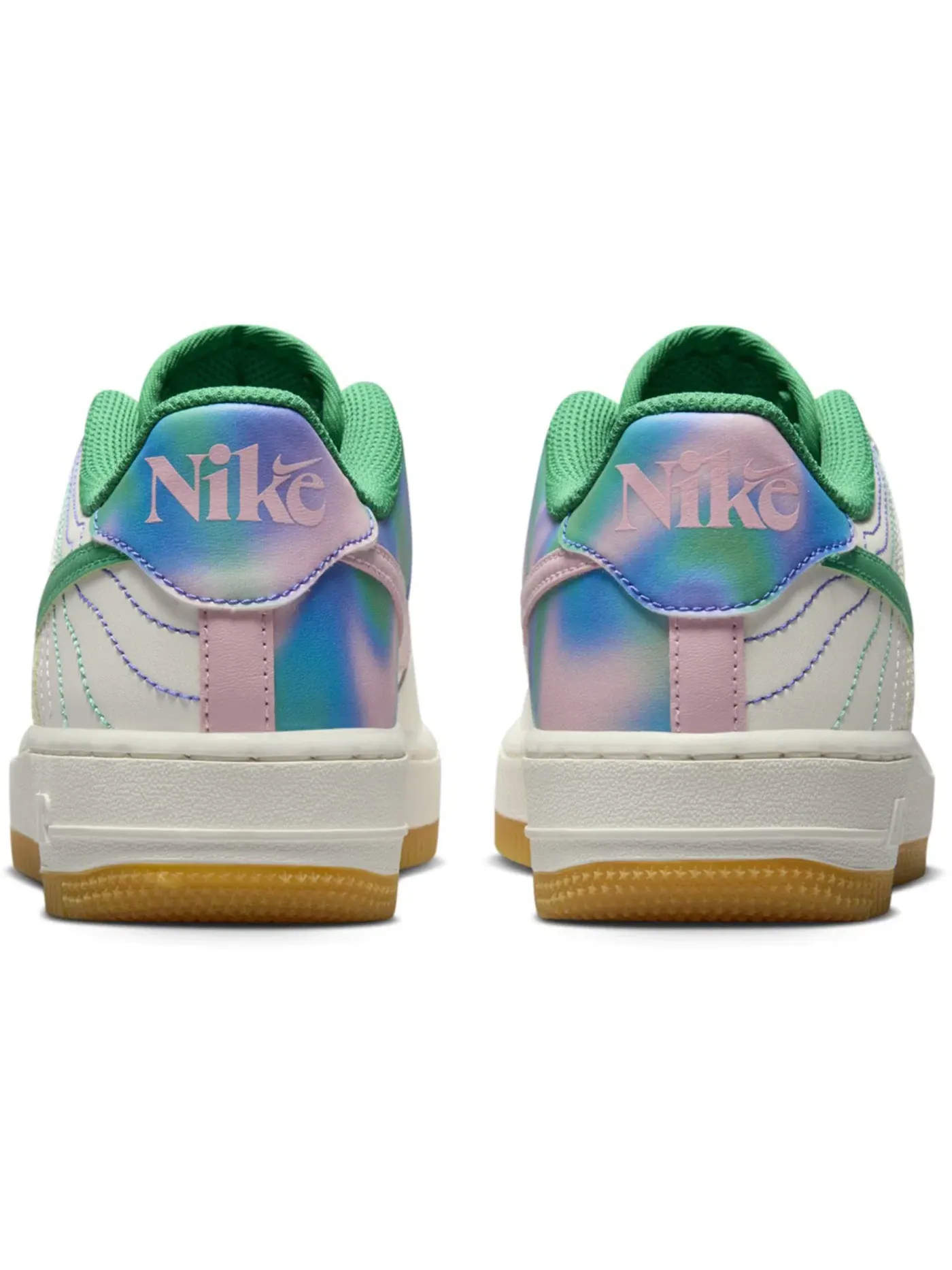 Детские кроссовки Lifestyle Nike Air Force 1 Low LV8 3 — изображение 3 из 3, зеленый розовый