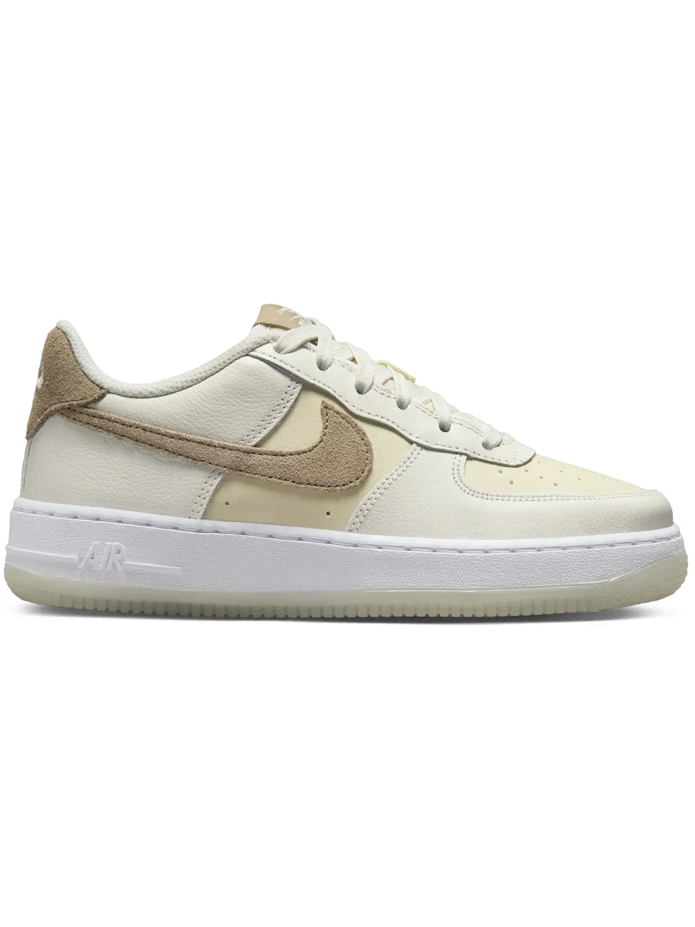 Детские кроссовки Lifestyle Nike Air Force 1 Low LV8 5 Nike — изображение 1 из 1, белый/хаки