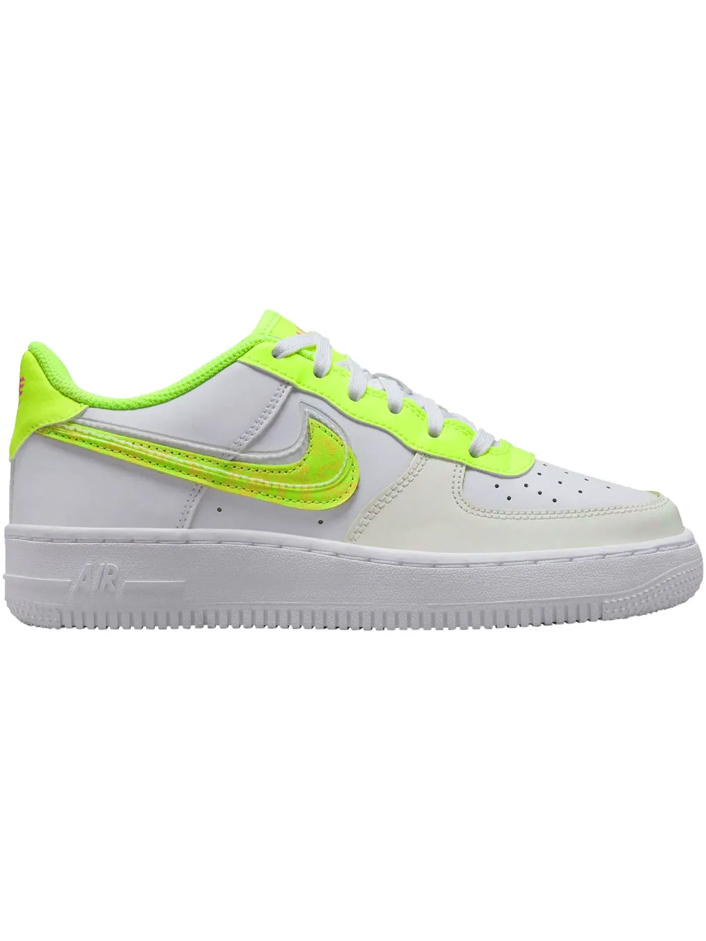 Детские кроссовки Lifestyle с кислотной отделкой Nike Air Force 1 Low LV8 — изображение 1 из 1, белый//розовый/мульти