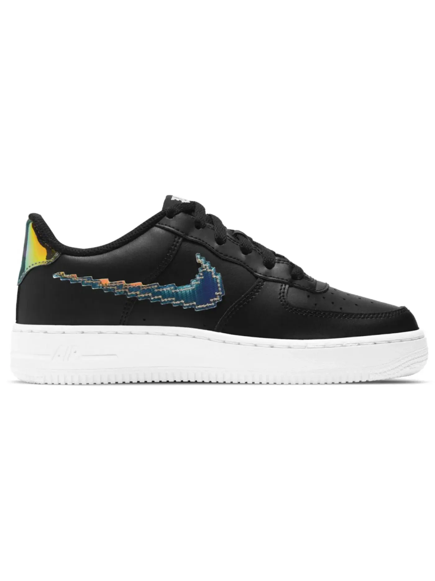 Детские кроссовки с принтом Nike Air Force 1 Low LV8 Nike — изображение 1 из 1, черный/мульти-/белый