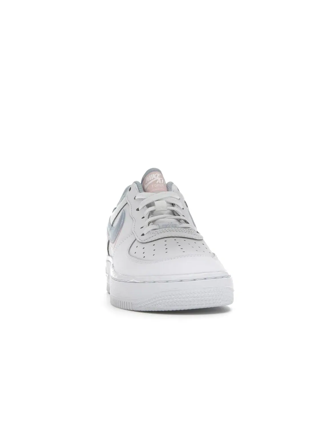 Детские кроссовки с двойным swoosh Nike Air Force 1 Low LV8 — изображение 2 из 4, белый/светлый синий